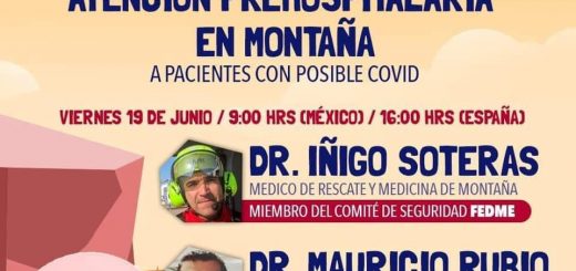 Al accidentado en medio natural con posible covid-19